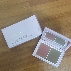 Westman Atelier Baby Cheeks + Face Trace Sculpting Powder Duo (Petal & Biscuit)